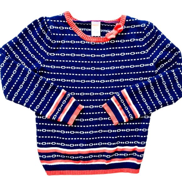 Gymboree Other - Gymboree Chain Link Navy & Red Sweater